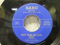 Gilliam, Earl - Don't Make Me Late Baby
