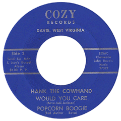 Hank The Cowhand - Popcorn Boogie