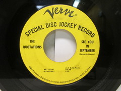 Quotations - See You In September / Summertime Goodbyes   VG DJ  