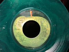 John & Yoko - Happy Xmass   Green Wax