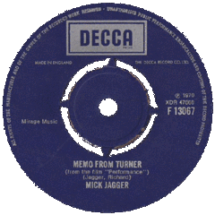 Jagger, Mick - Memo From Turner