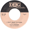 Stephens, Julie - I Don't Want To Know